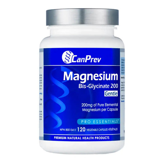 CanPrev Magnesium Bis - Glycinate 200 Gentle - 120 Capsules - Vitamin Tree