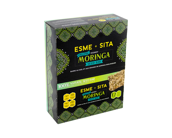 Esme + Sita Organic Honey Moringa Seed Bar