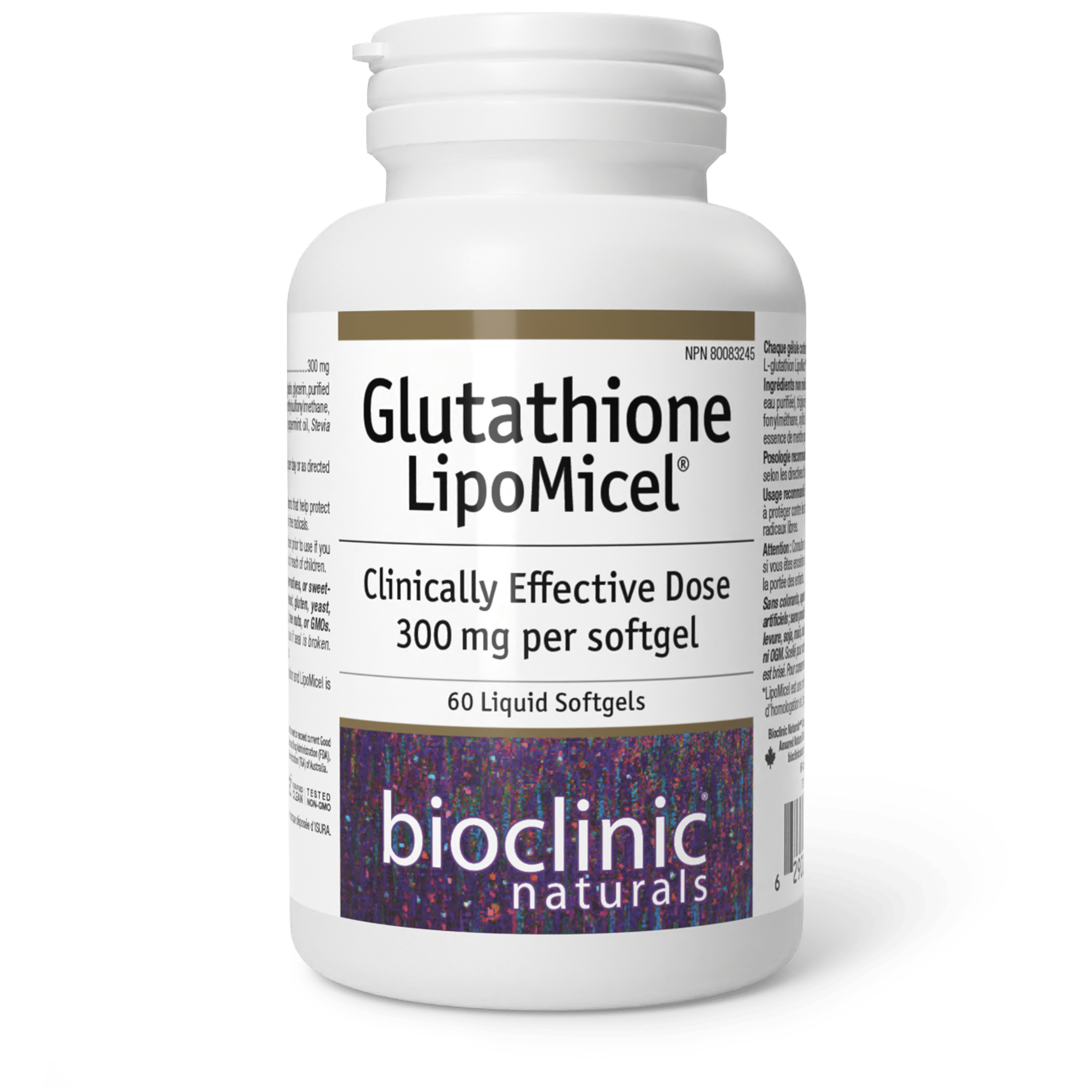 le glutathione Bioclinic Naturals Glutathione LipoMicel