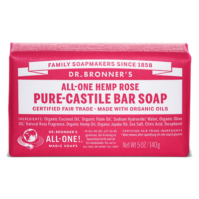 Dr. Bronner's Pure-Castile Bar Soap - Hemp Rose