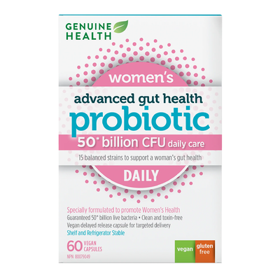 Genuine Health Women's Daily Probiotic - 50 Billion