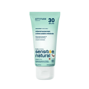 Attitude Baby & Kids Sensitive Skin Moisturizer Mineral Sunscreen SPF 30