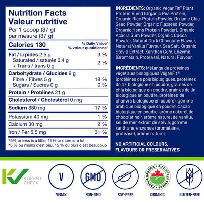 LEANFIT Organic Plant Protein - Chocolate