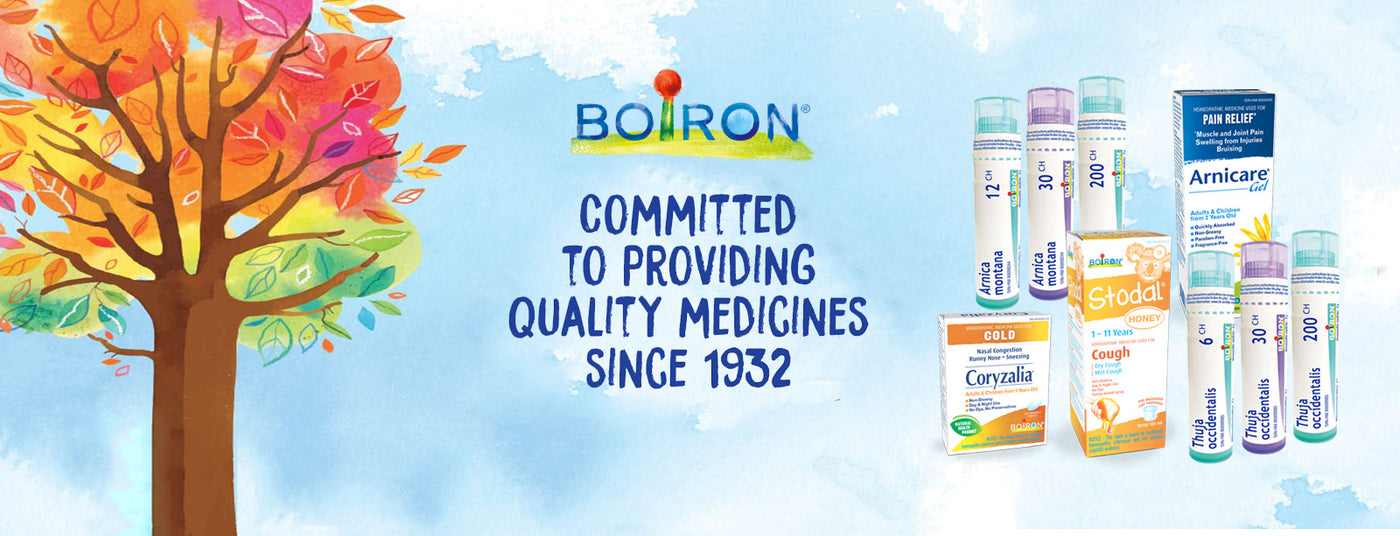 banner ad showing boiron products