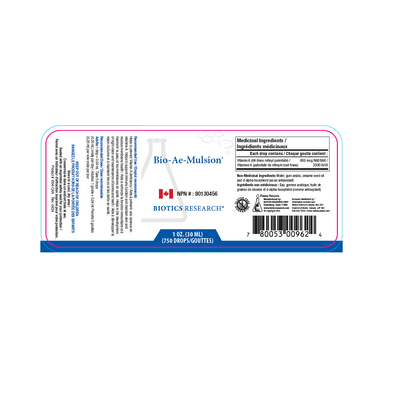 Biotics Research Bio - Ae - Mulsion - Vitamin Tree