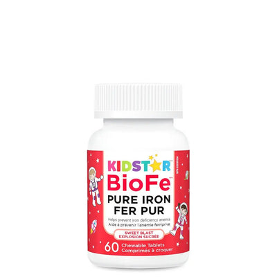 KidStar Nutrients BioFe Pure Iron Chewable Tablets