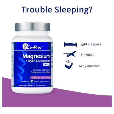 CanPrev Magnesium + GABA & Melatonin for Sleep - Vitamin Tree