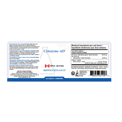 Biotics Research Cytozyme-AD (Adrenal)