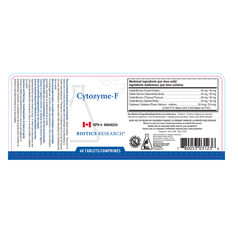 Biotics Research Cytozyme - F (Female) - Vitamin Tree