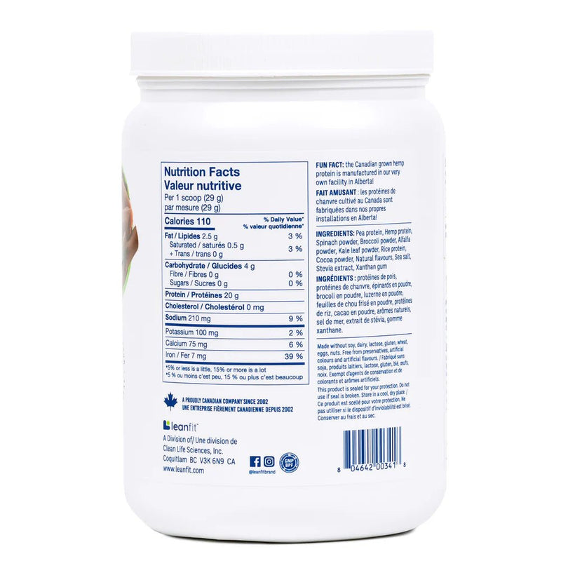 LEANFIT PLANT-BASED Protein & Greens - Chocolate