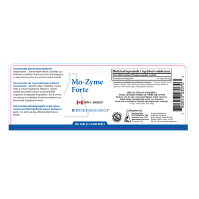 Biotics Research Mo - Zyme Forte - Vitamin Tree