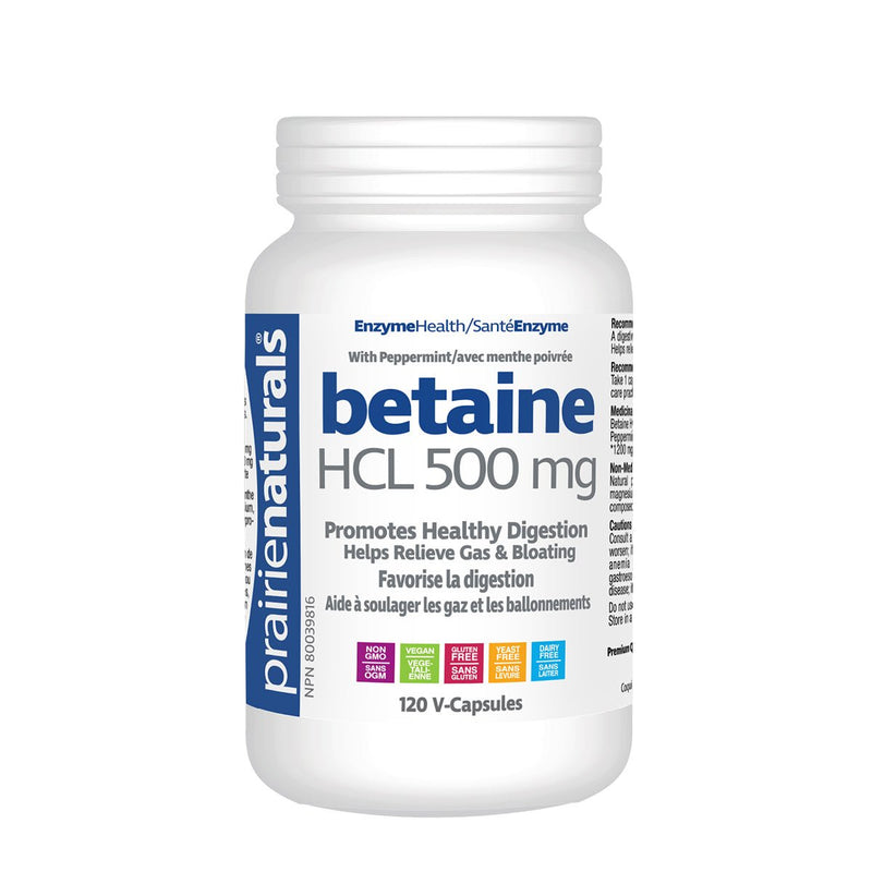 Prairie Naturals Betaine HCL - 500mg