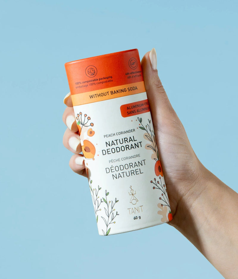 TANIT Natural Solid Deodorant - Peach Coriander
