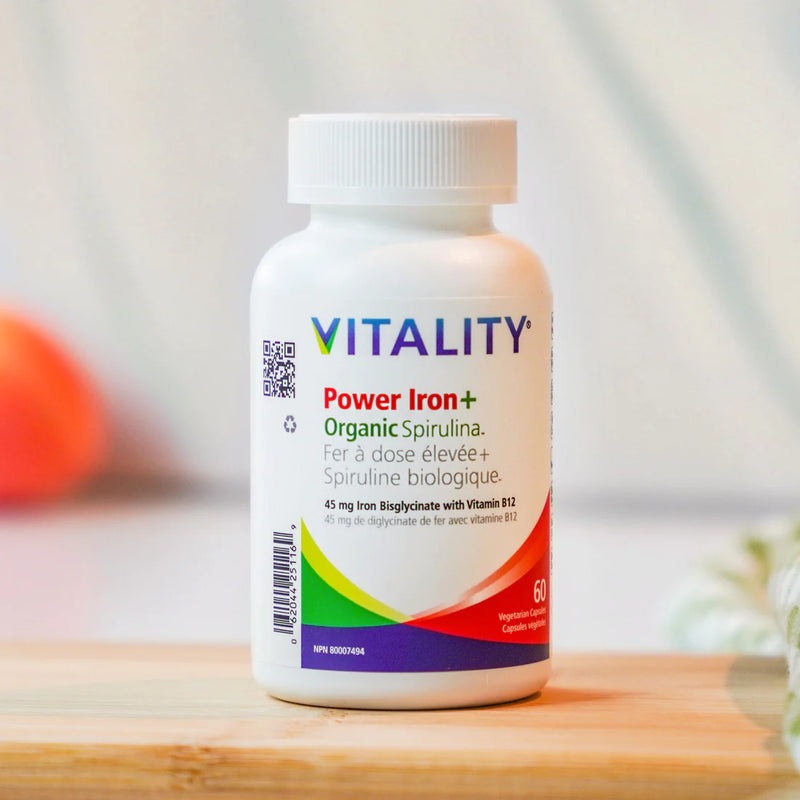 Vitality Products Power Iron + Organic Spirulina