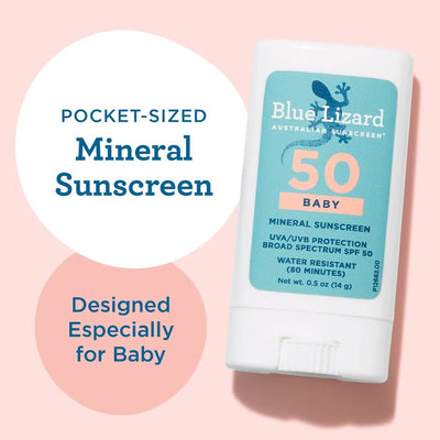 Blue Lizard Baby Mineral SPF 50 Sunscreen Stick - Vitamin Tree