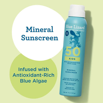 Blue Lizard Kids Mineral SPF 50 Sunscreen Spray - Vitamin Tree