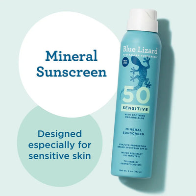 Blue Lizard Sensitive Mineral SPF 50 Spray - Vitamin Tree
