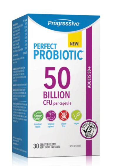 Progressive Perfect Probiotic 50 Billion for Adults 50+