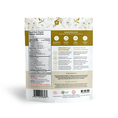 Organic Traditions Organic Sprouted Flax Powder