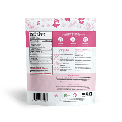 Organic Traditions Organic Green Leaf Stevia Powder - Vitamin Tree