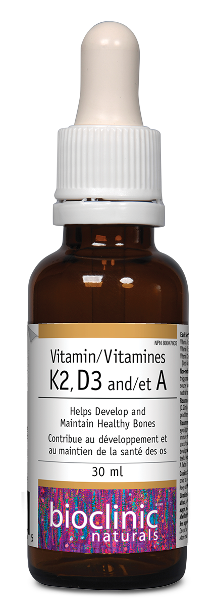 Bioclinic Naturals Vitamin K2, D3 and A