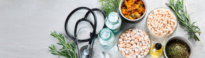 banner image of medical and naturopathic items