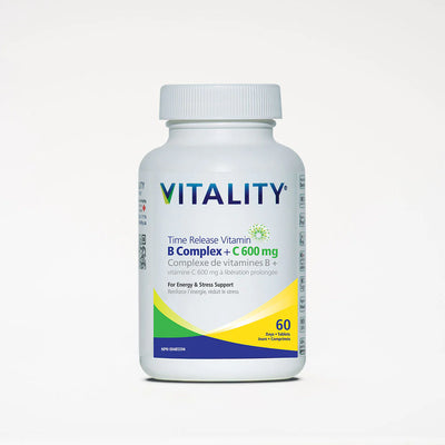 Vitality Products Time Release B Complex + C 600 mg