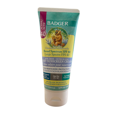 Badger Baby Sunscreen Clear Zinc SPF 40