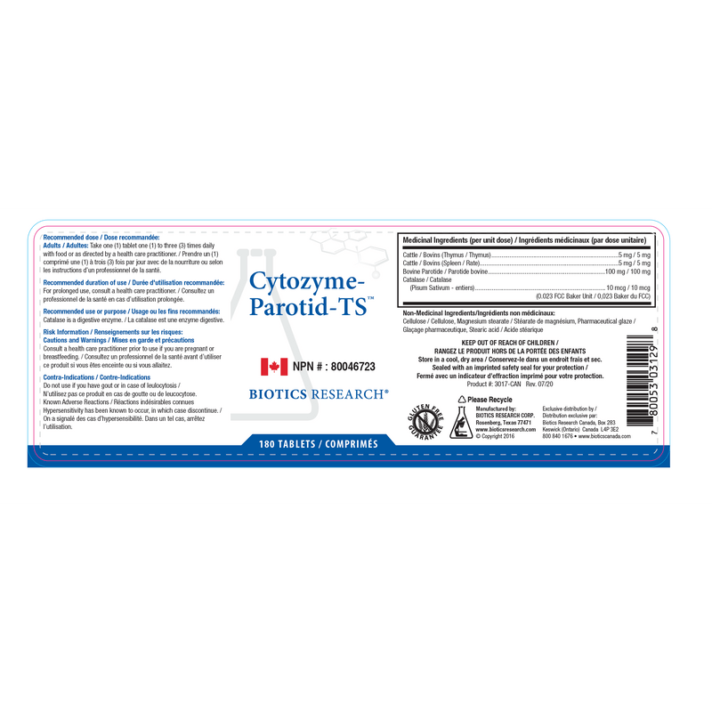 Biotics Research Cytozyme - Parotid - TS - Vitamin Tree