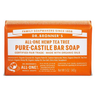 Dr. Bronner's Pure-Castile Bar Soap - Tea Tree