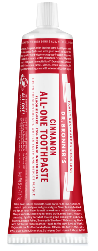 Dr. Bronner's All-One Toothpaste - Cinnamon