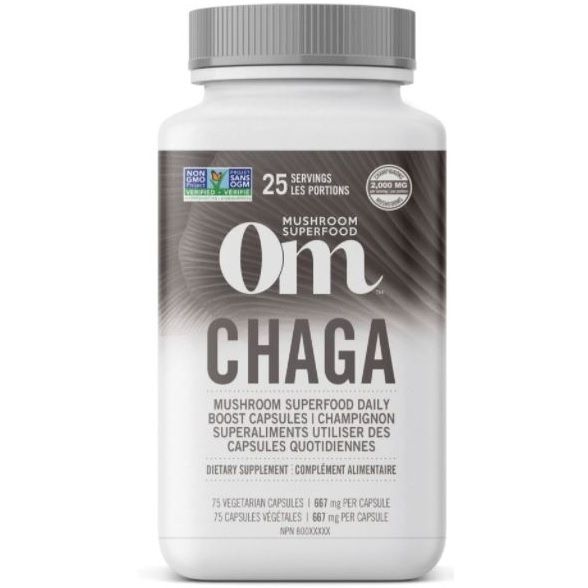 Om Mushrooms Chaga Mushroom Capsules