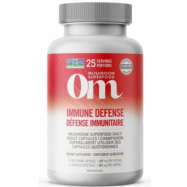 Om Mushrooms Immune Defense Mushroom Capsules