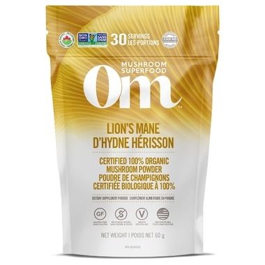 Om Mushrooms Lion's Mane Organic Mushroom Powder