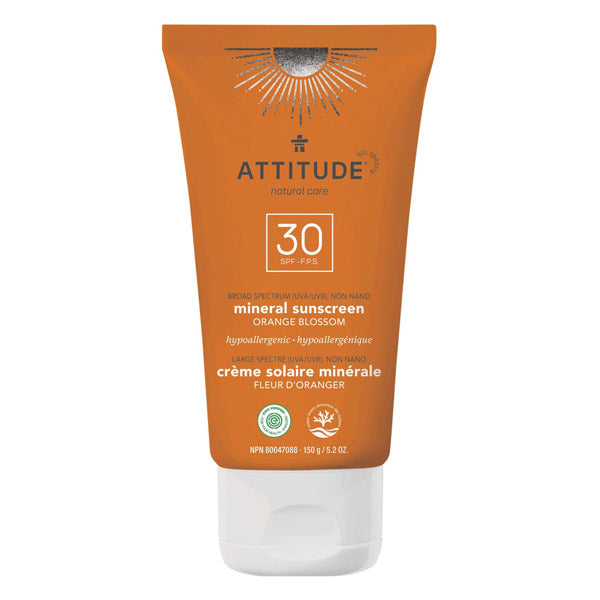 Attitude Moisturizer Mineral Sunscreen SPF 30 - Orange Blossom