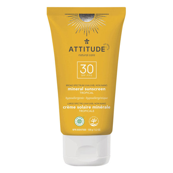 Attitude Moisturizer Mineral Sunscreen SPF 30 - Tropical