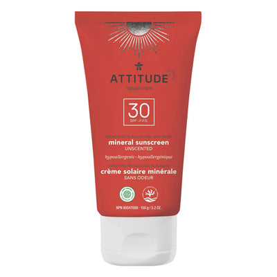 Attitude Moisturizer Mineral Sunscreen SPF 30 - Unscented