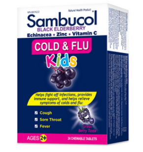Sambucol Cold & Flu Kids Chewables