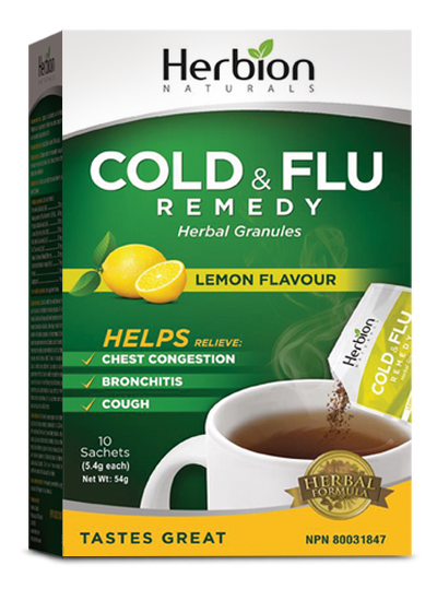 Herbion Cold & Flu Remedy Herbal Granules - Lemon