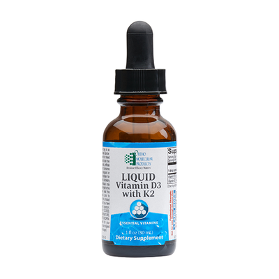 Ortho Molecular Products Vitamin D3 with K2 - Liquid