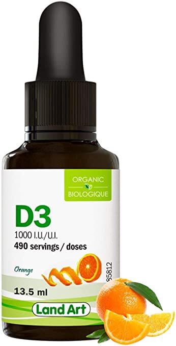 Land Art Organic Vitamin D3 1000IU