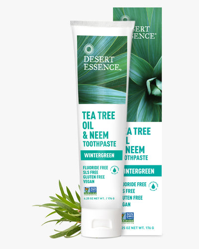 Desert Essence Tea Tree Oil Toothpaste - Wintergreen