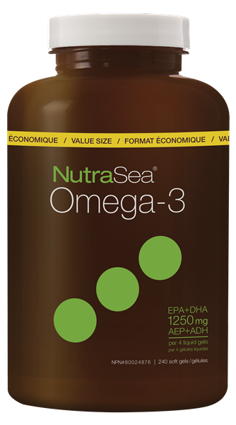 NutraSea Omega-3 Liquid Gels - Lemon