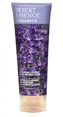 Desert Essence Organic Hand & Body Lotions - Bulgarian Lavender