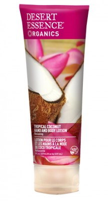 Desert Essence Organic Hand & Body Lotions - Tropical Coconut