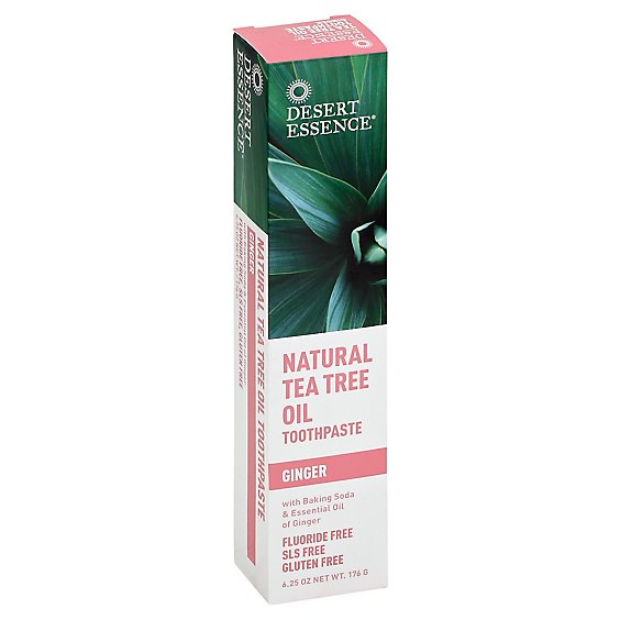 Desert Essence Tea Tree Oil Toothpaste - Ginger