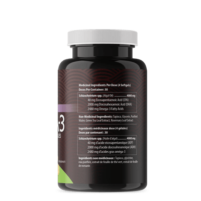 AquaOmega Vegan Plant-Based Omega-3 - Softgels