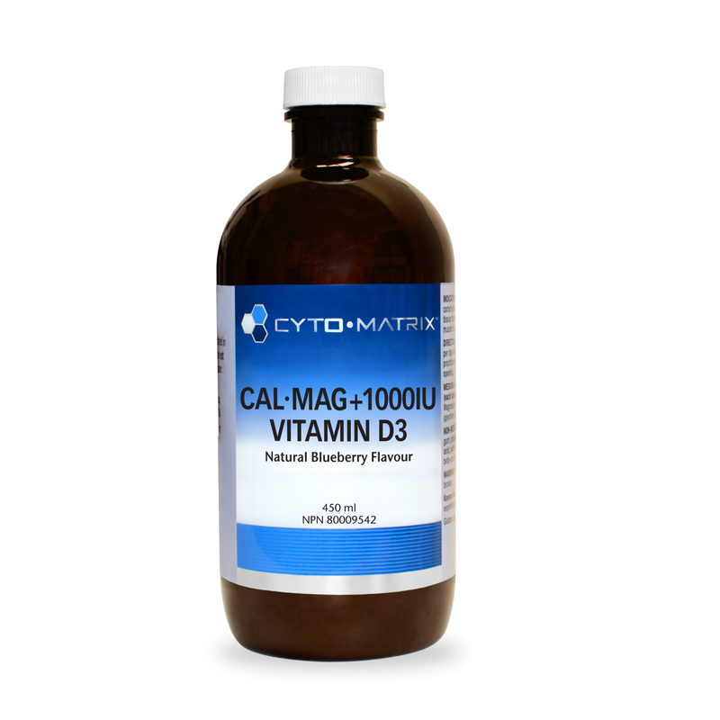 Cyto-Matrix Cal-Mag + 1000IU Vitamin D3 - Liquid - Blueberry
