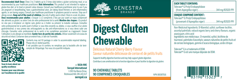Genestra Digest Gluten Chewable