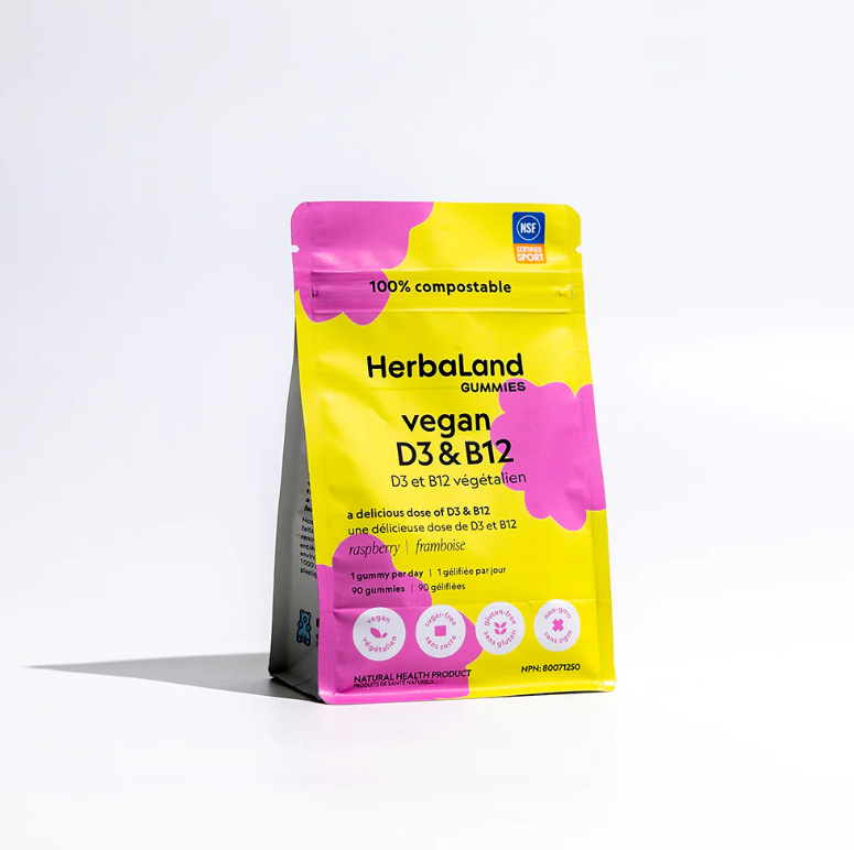 Herbaland Vegan Vitamin D3 & B12